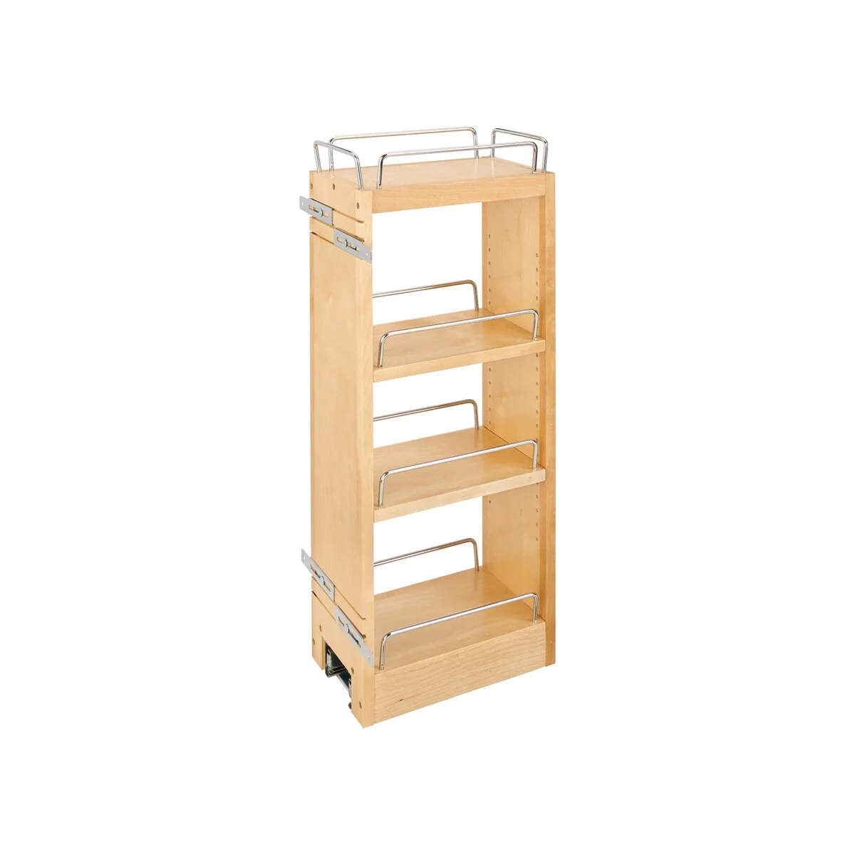 Rev-A-Shelf 8 in Wood Pull Out Wall Organizer w/Soft Close