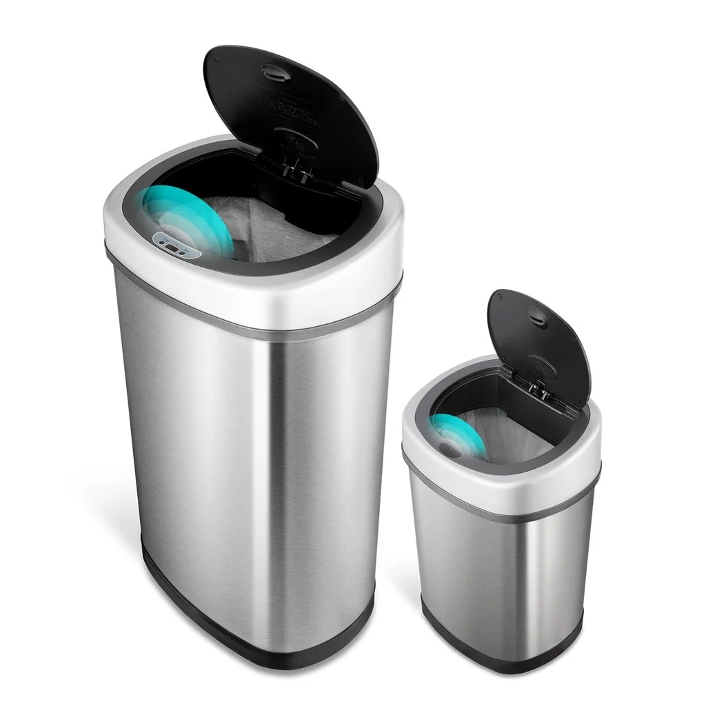 NINESTARS Motion Sensor Trash Can Combo CB-DZT-50-9/12-9