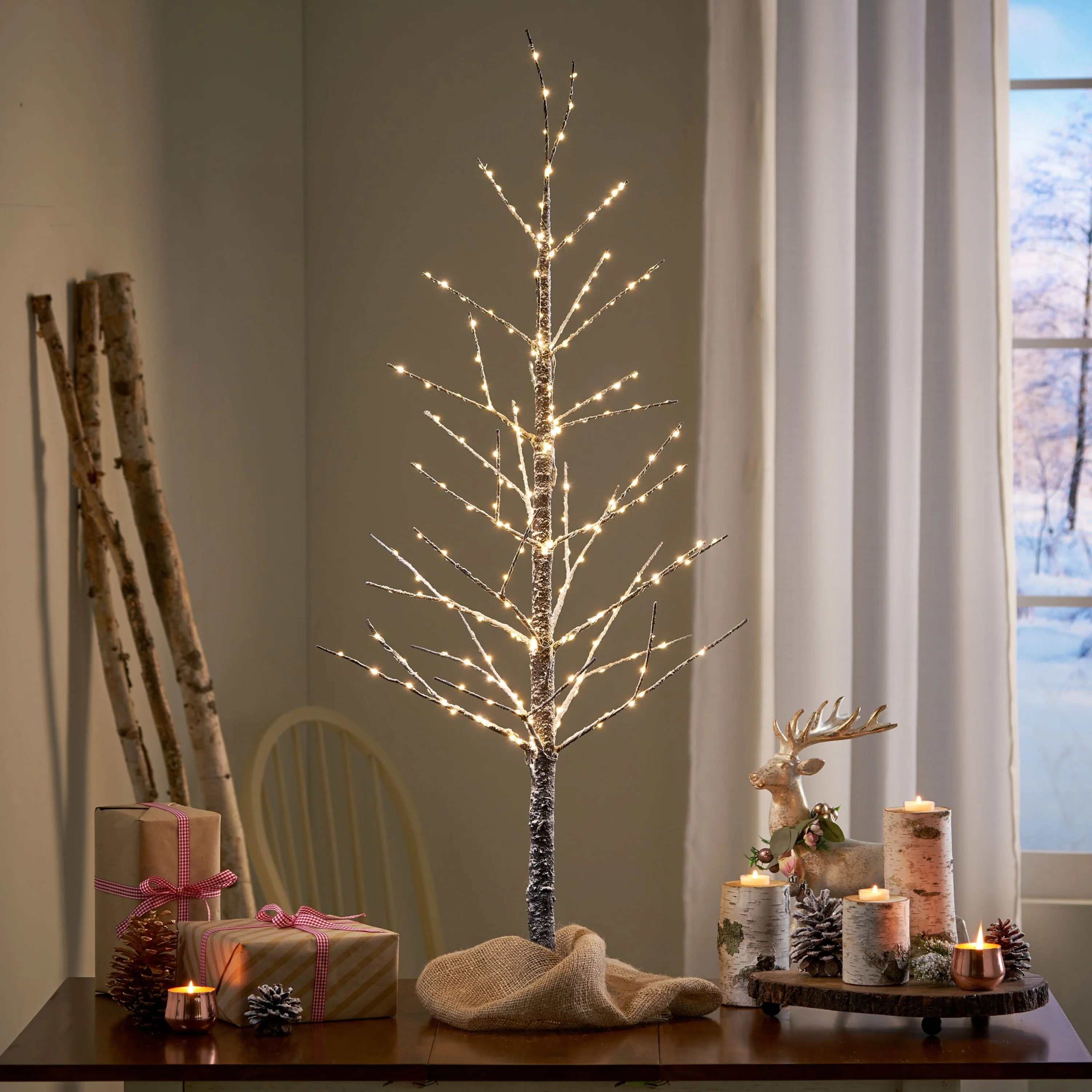 4FT LED Paper Tree, Christmas Tree with Eco-Friendly Lights, Perfect Holiday Decor