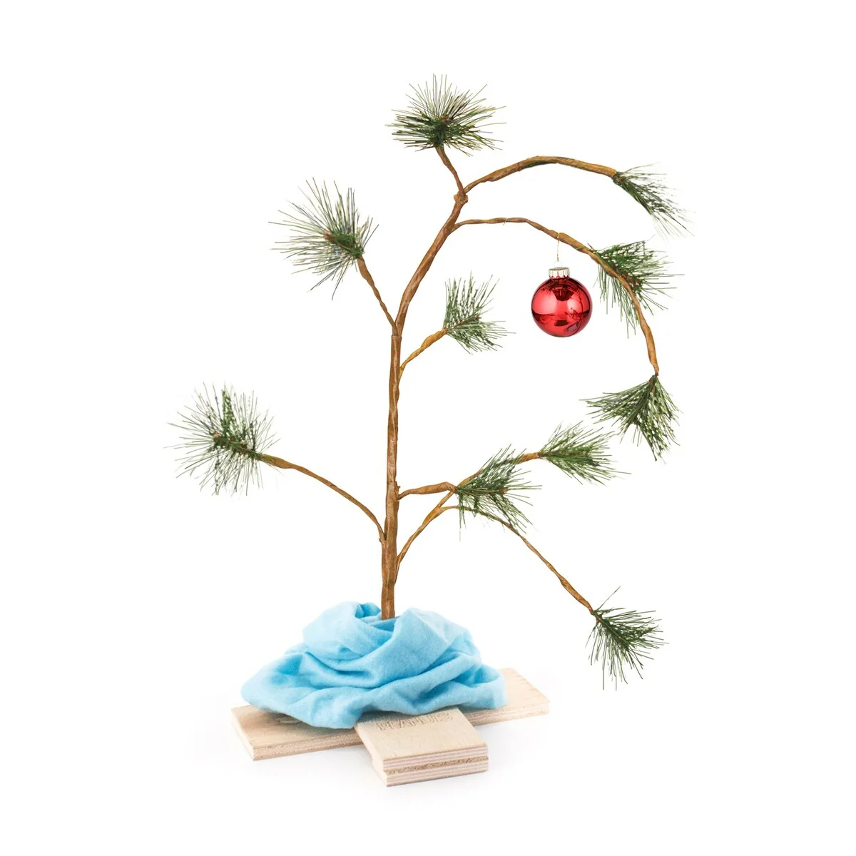 24In Charlie Brown Christmas Tree With Music Chip Includes Linus' Blanket Color + Brown Box
