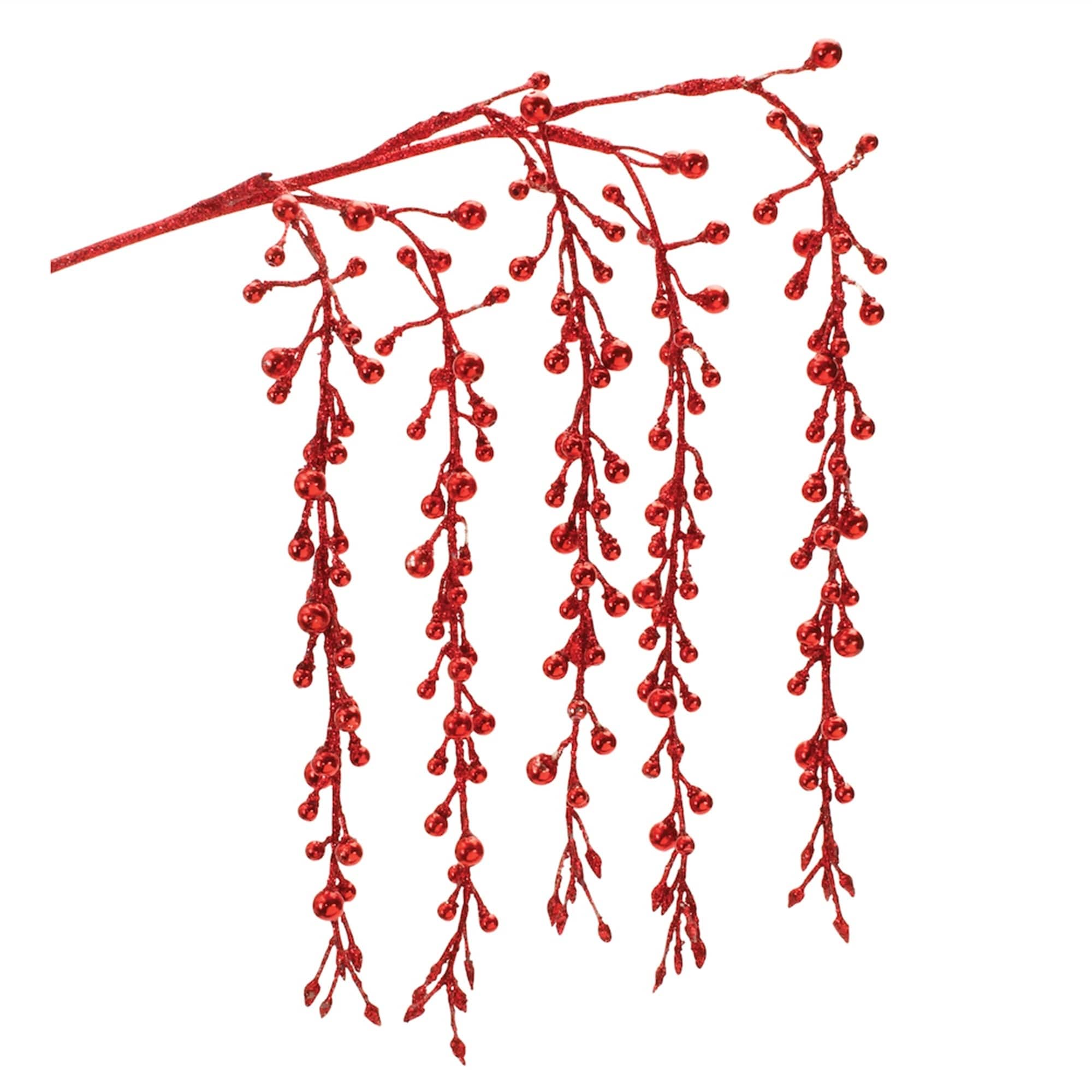 Hanging Berry Artificial Christmas Branch Spray - 26
