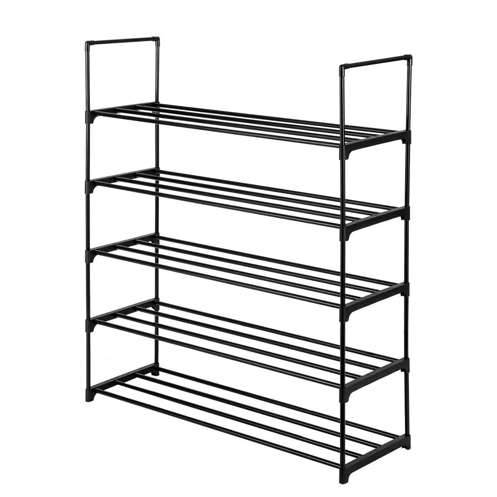 5-Tier Shoe Rack,Metal Shoe Shelf,Storage Organizer
