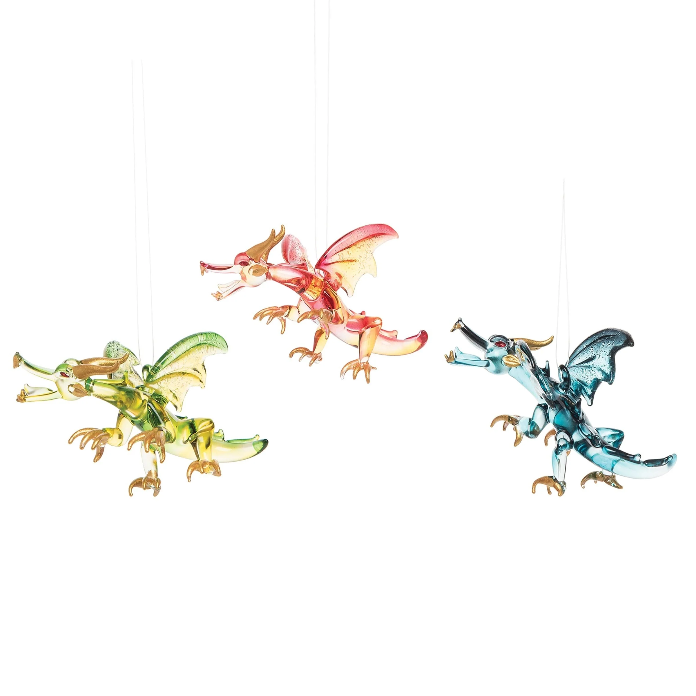 Flying Dragon Mini Ornament Set of 3 - Set of 3