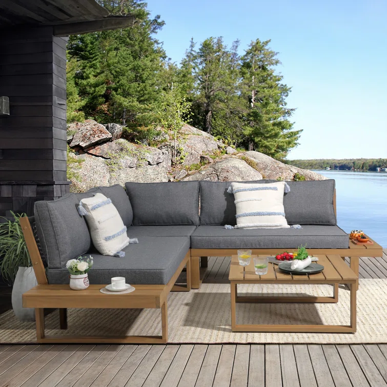 5 - Person Outdoor Seating Group with Cushions