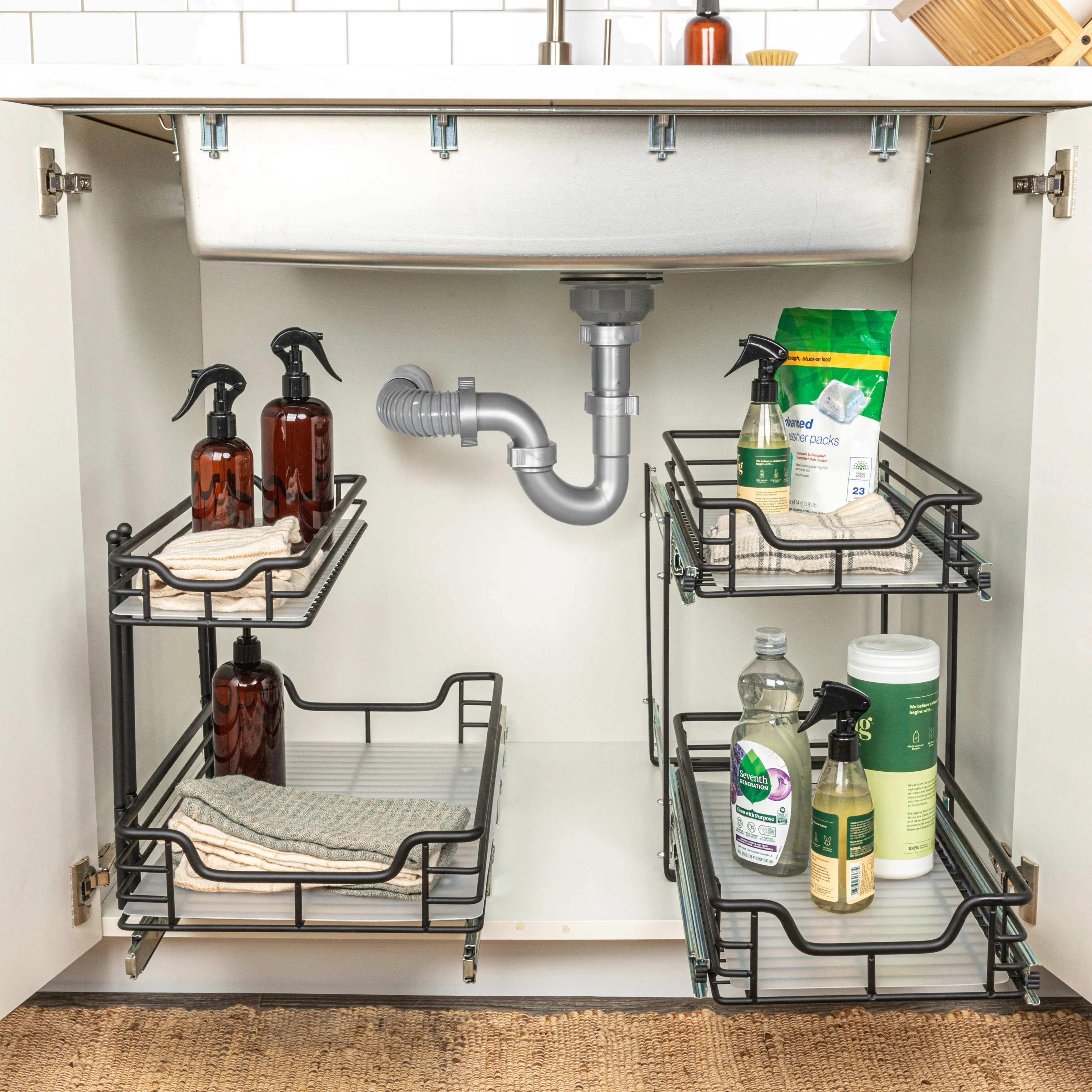 Household Essentials Multipurpose Pull-Out/Slide-Out Storage Organizer