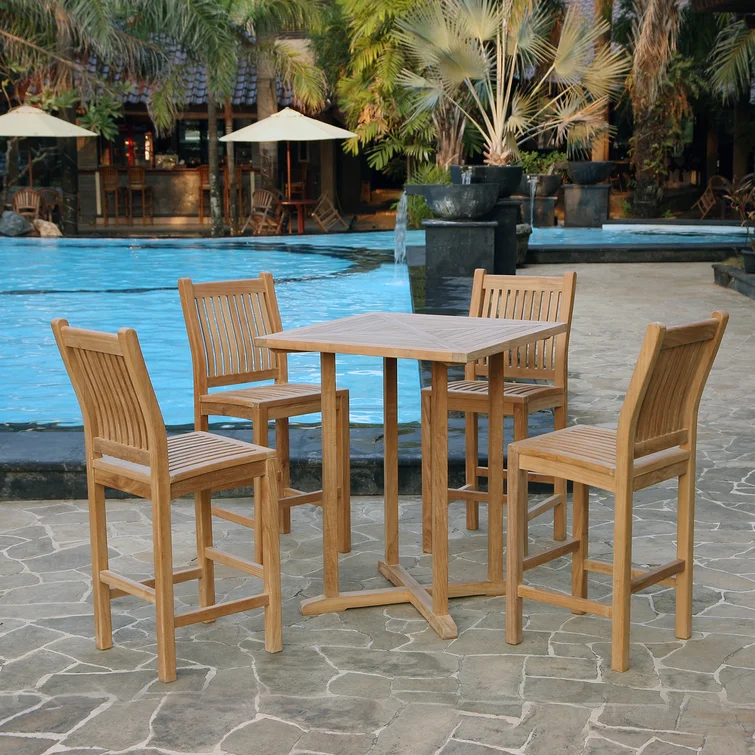 4 - Person Rectangular Teak Outdoor Dining Set