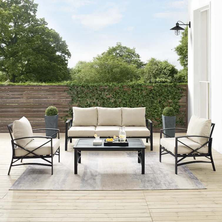 Mosier 5 - Person Outdoor Seating Group with Cushions