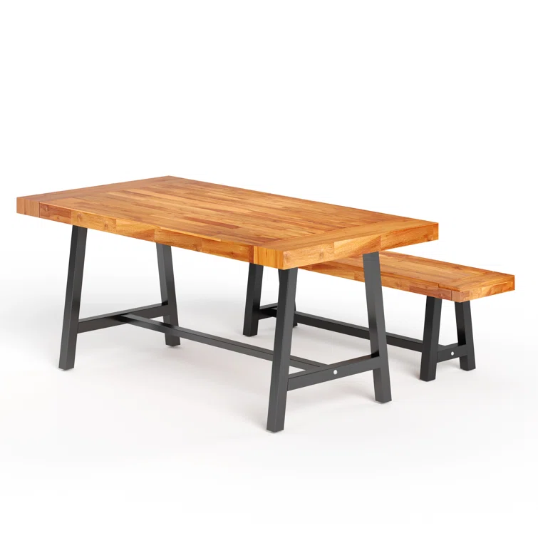 Jemira 3 - Person Rectangular Outdoor Dining Set