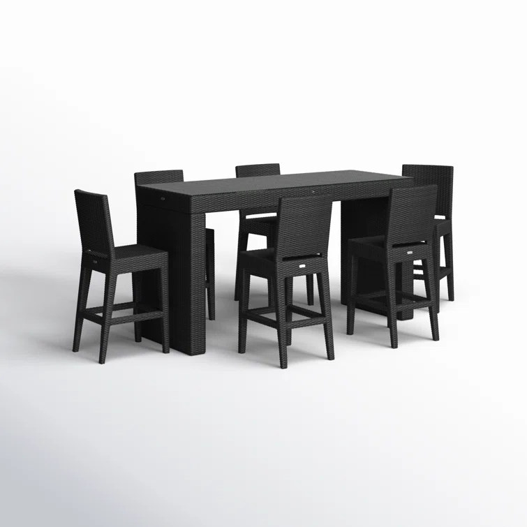 Oba 6 - Person Rectangular Outdoor Dining Set