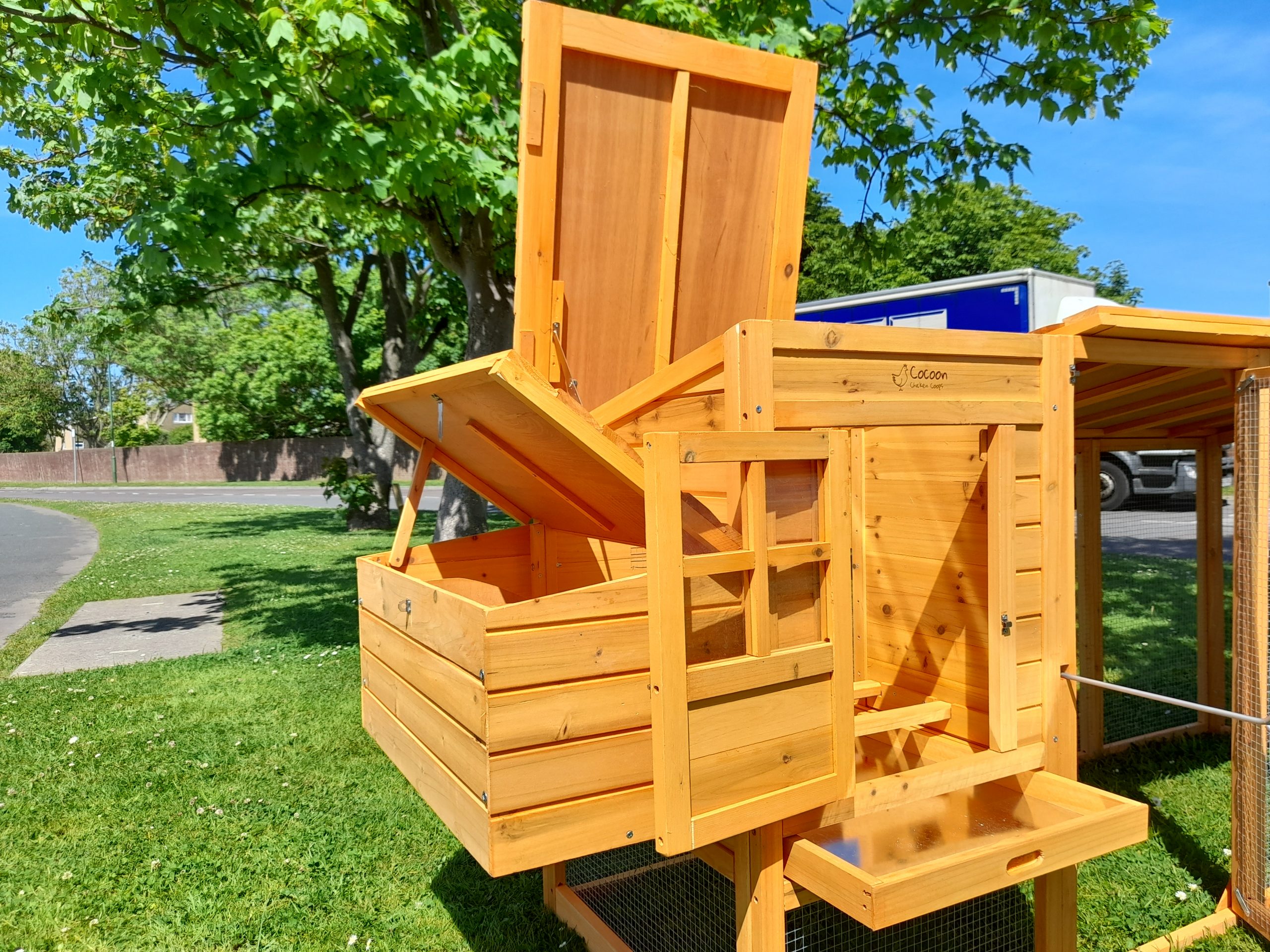 12.5FT Chicken Coop Solid Roof