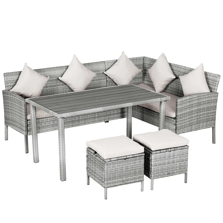 Ade 6 - Person Outdoor Seating Group with Cushions