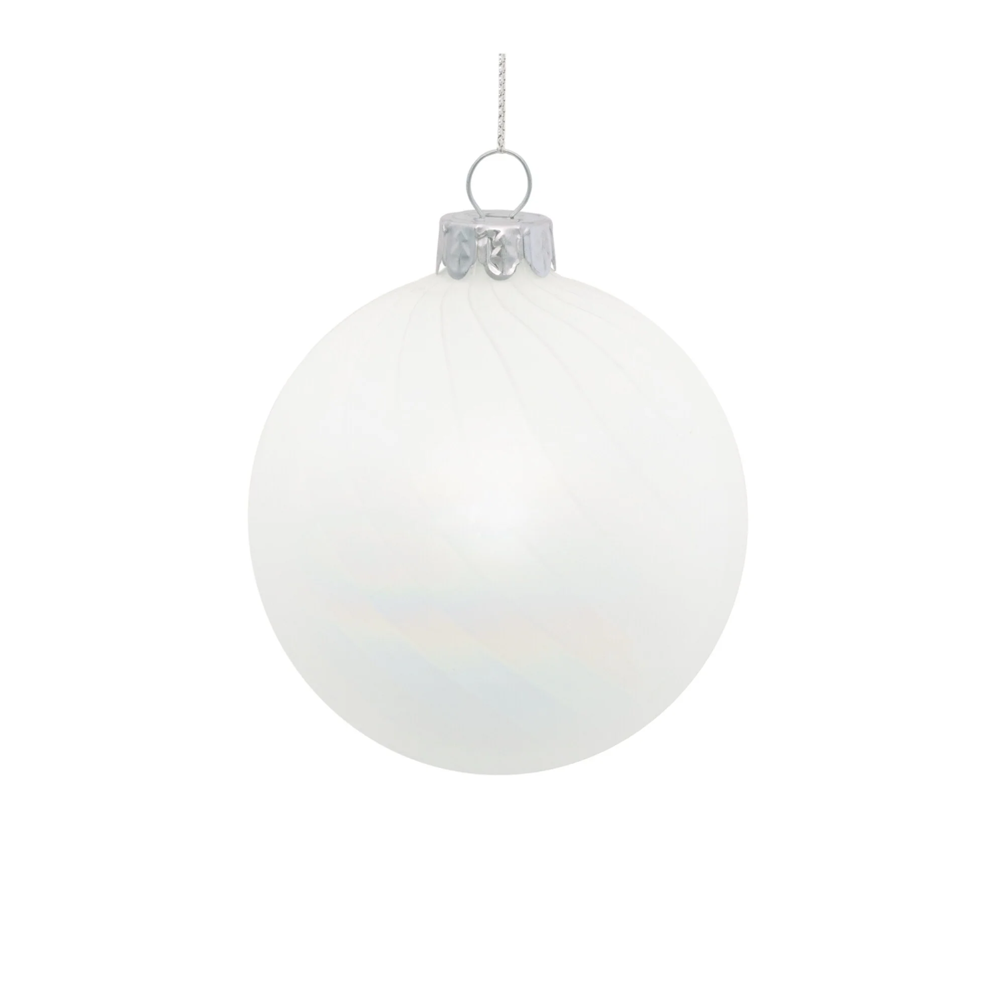 Iridescent Finish Glass Christmas Ball Ornaments - 4