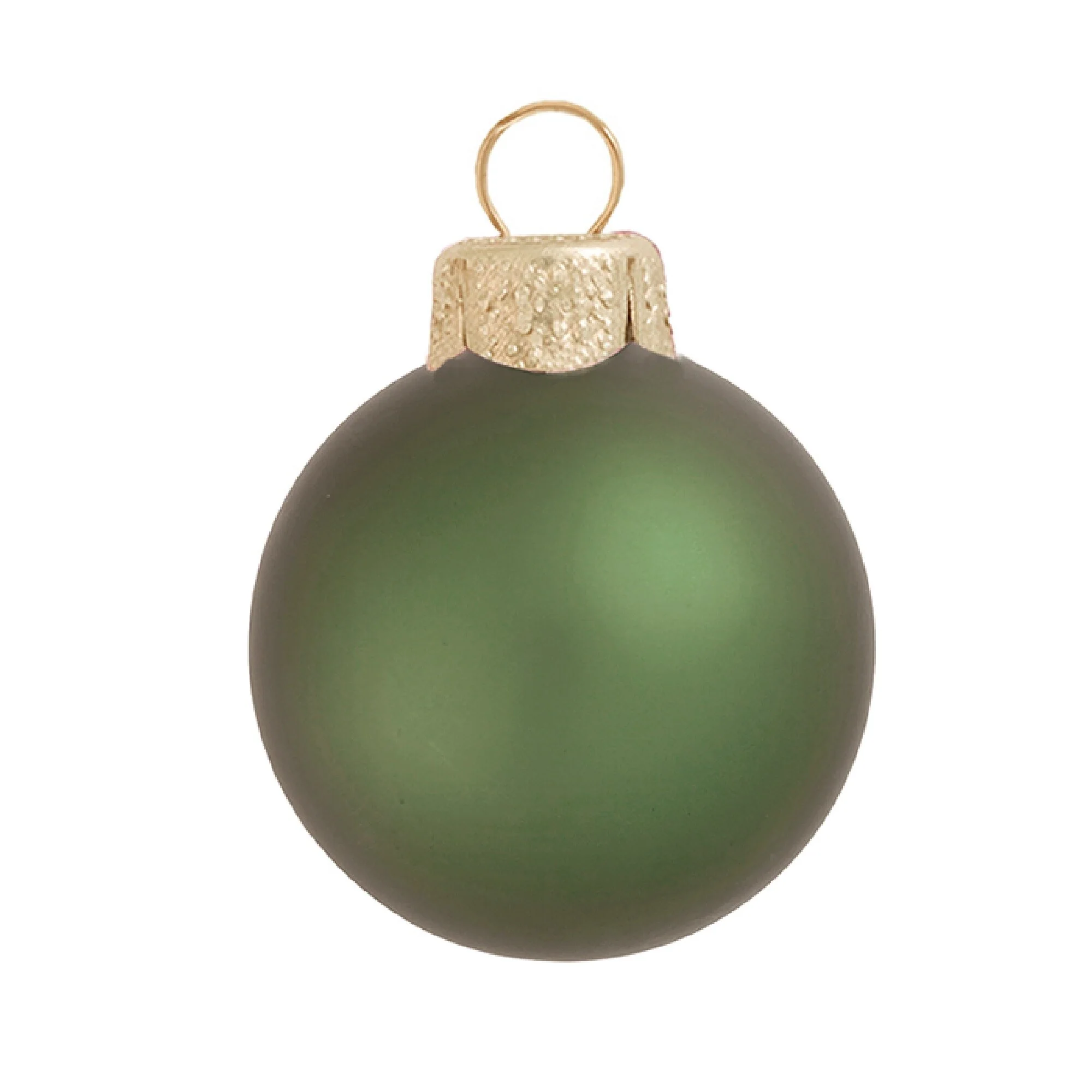 Matte Finish Glass Christmas Ball Ornaments 2.75