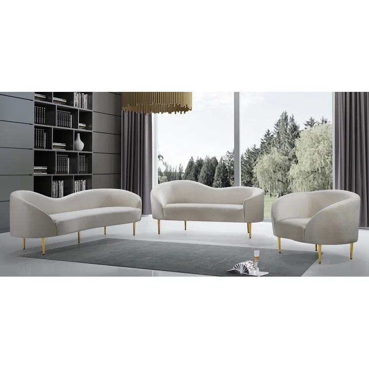 Shurtz 85.5'' Velvet Sofa