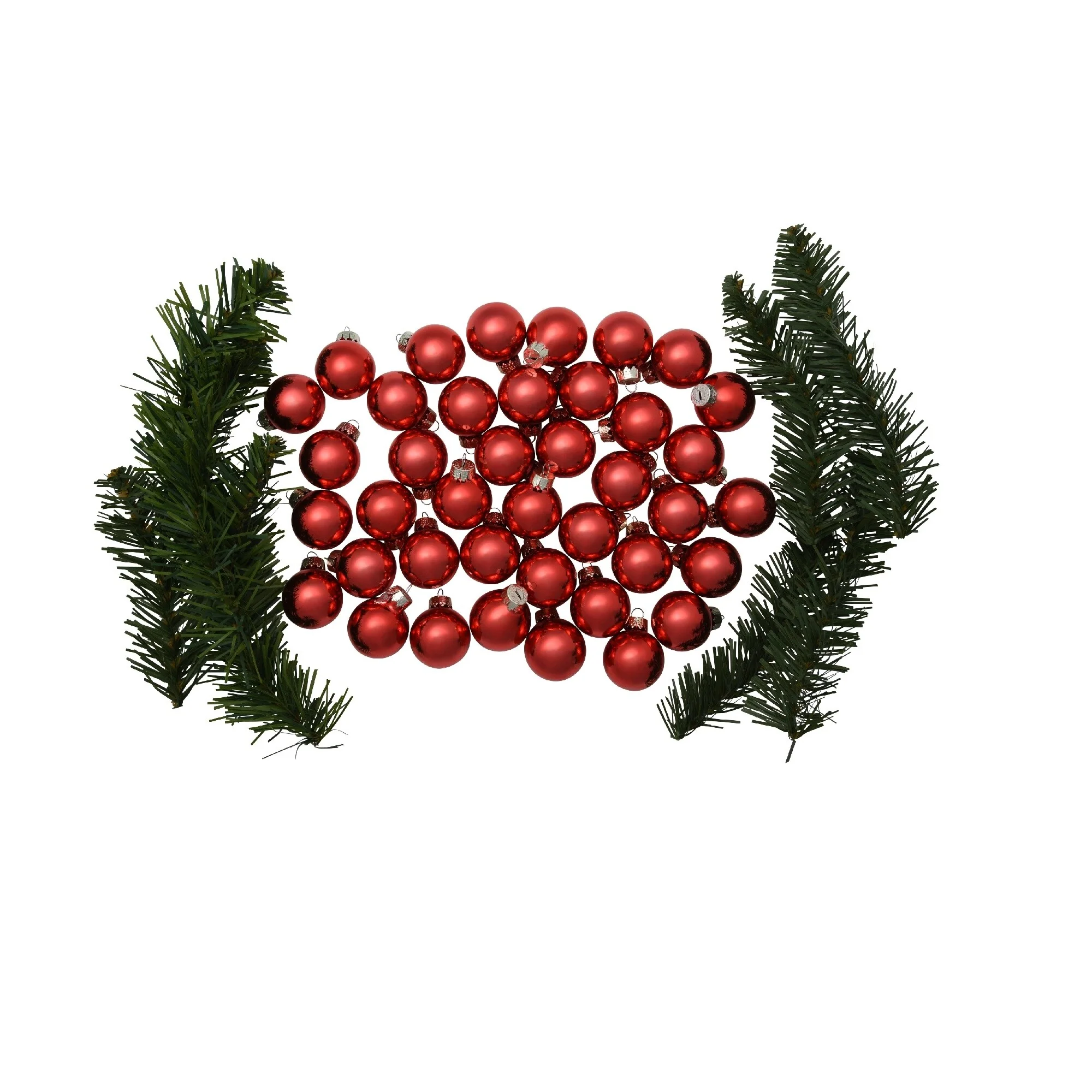 Shiny Finish Glass Christmas Ball Ornaments 1.25