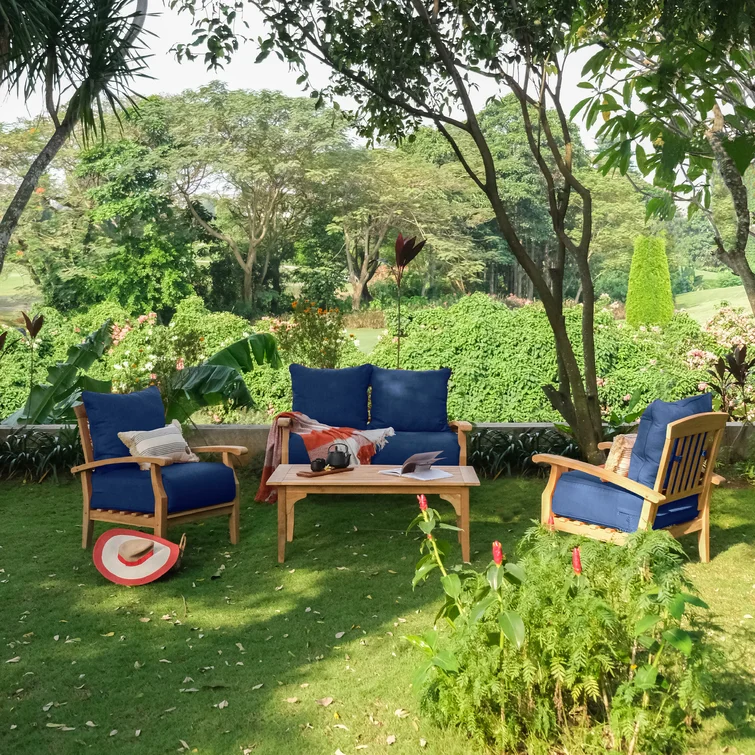 Summerton 4 - Person Outdoor Seating Group with Cushions