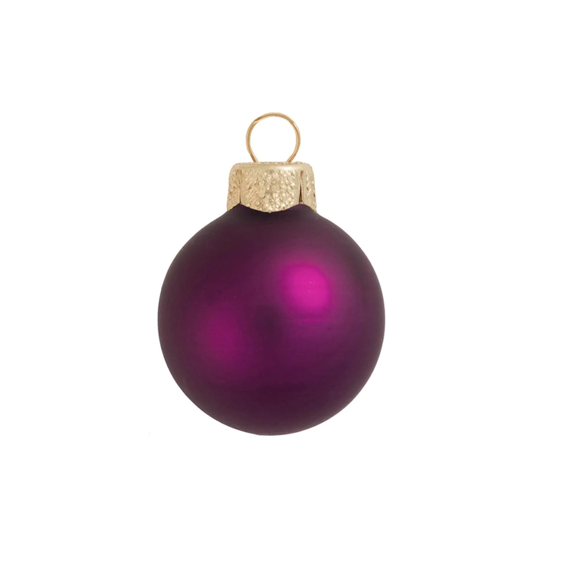 Matte Glass Christmas Ball Ornaments 2.75