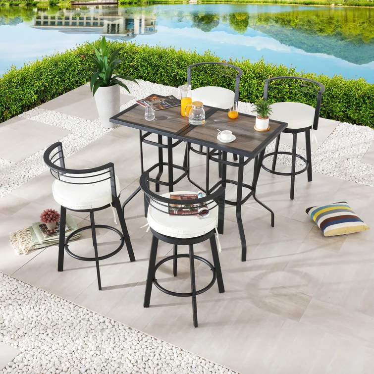 Jakerra 4 - Person Square Outdoor Dining Set with Cushions