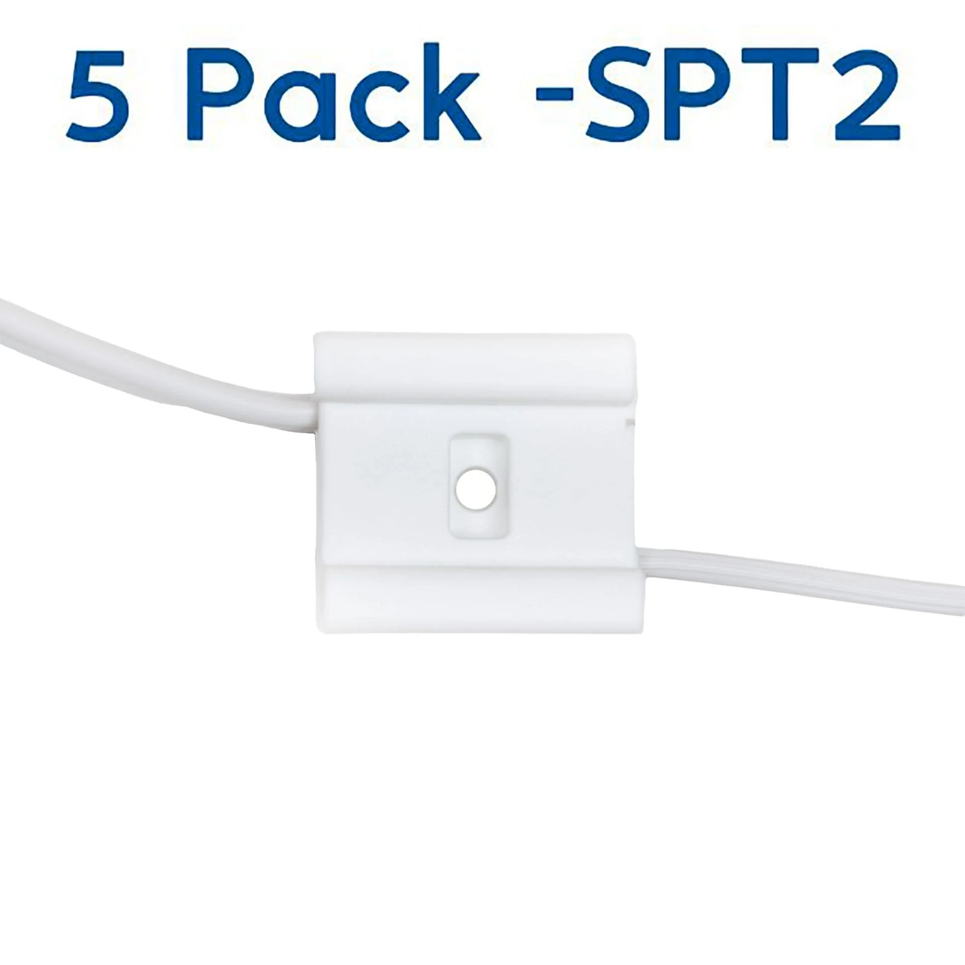 Novelty Lights SPT2 White Bridge Wire Connectors Use For Splicing SPT2 Zip Cord Wire