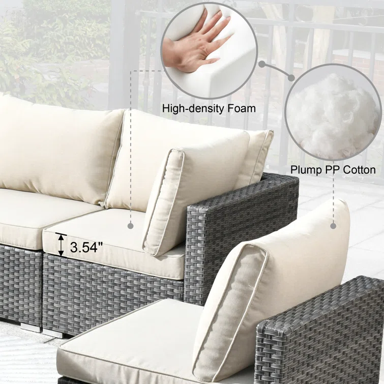 Aliva 5 - Person Outdoor Seating Group with Cushions