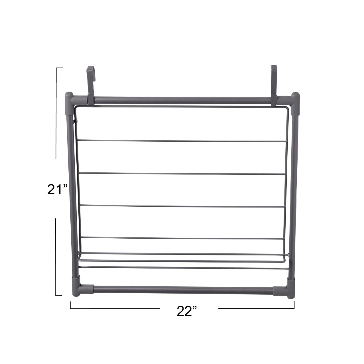 Household Essentials Metal Expandable Over the Door Drying Rack - 22.0