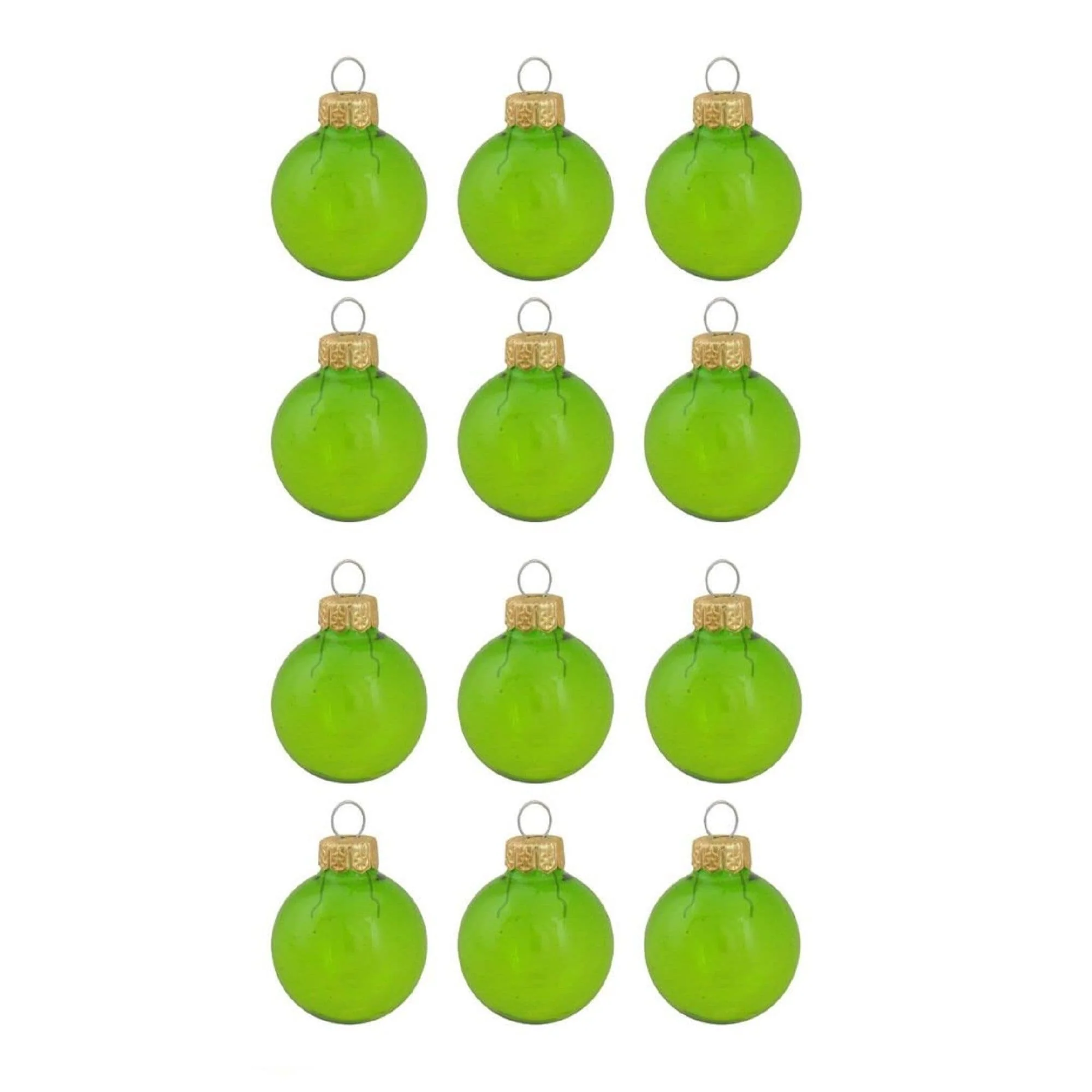 Matte Finish Glass Christmas Ball Ornaments 2.75