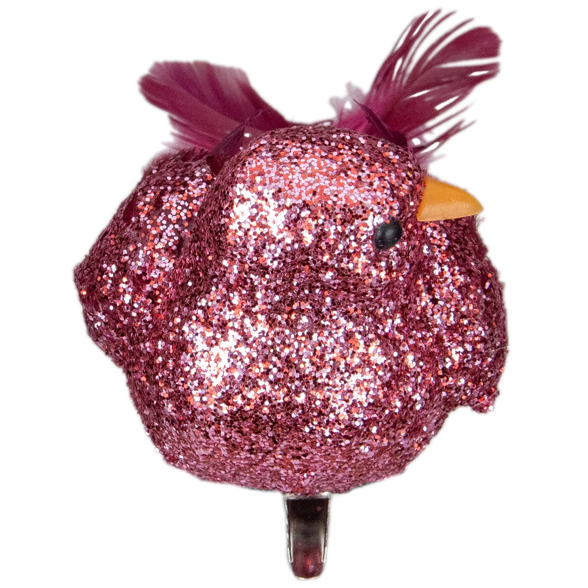 Glitter Left Facing Bird Clip-on Christmas Ornament - 4