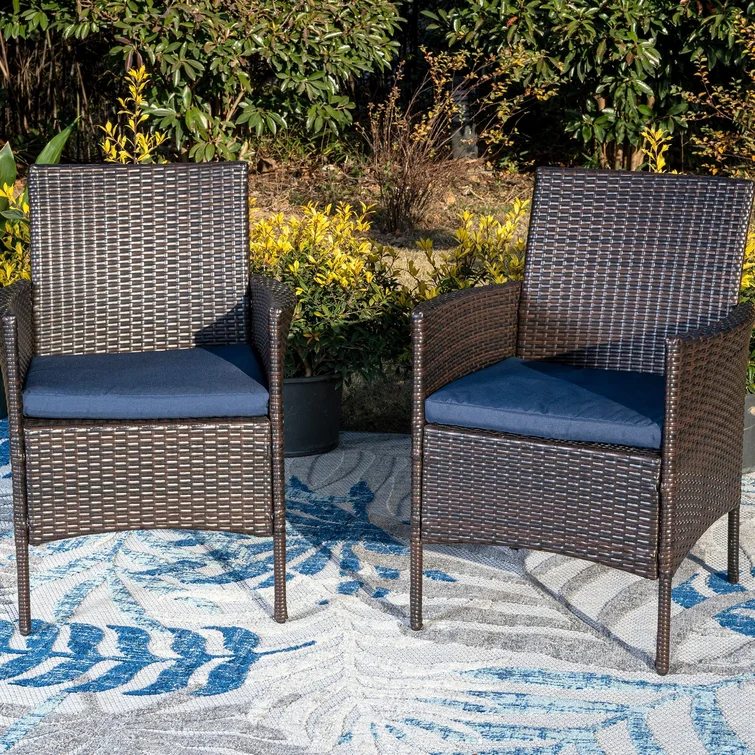 Argyri 6 - Person Rectangular Outdoor Dining Set with Cushions