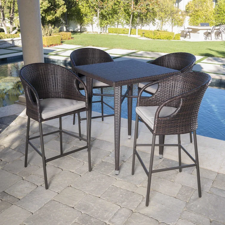 Ching 4 - Person Square Outdoor Dining Set