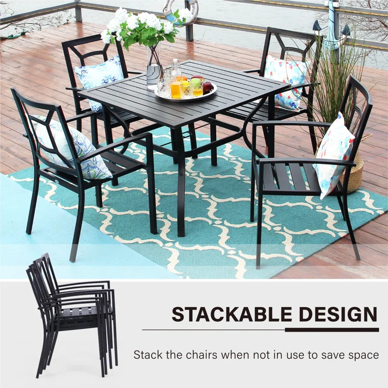 Alyah 4 - Person Square Outdoor Dining Set