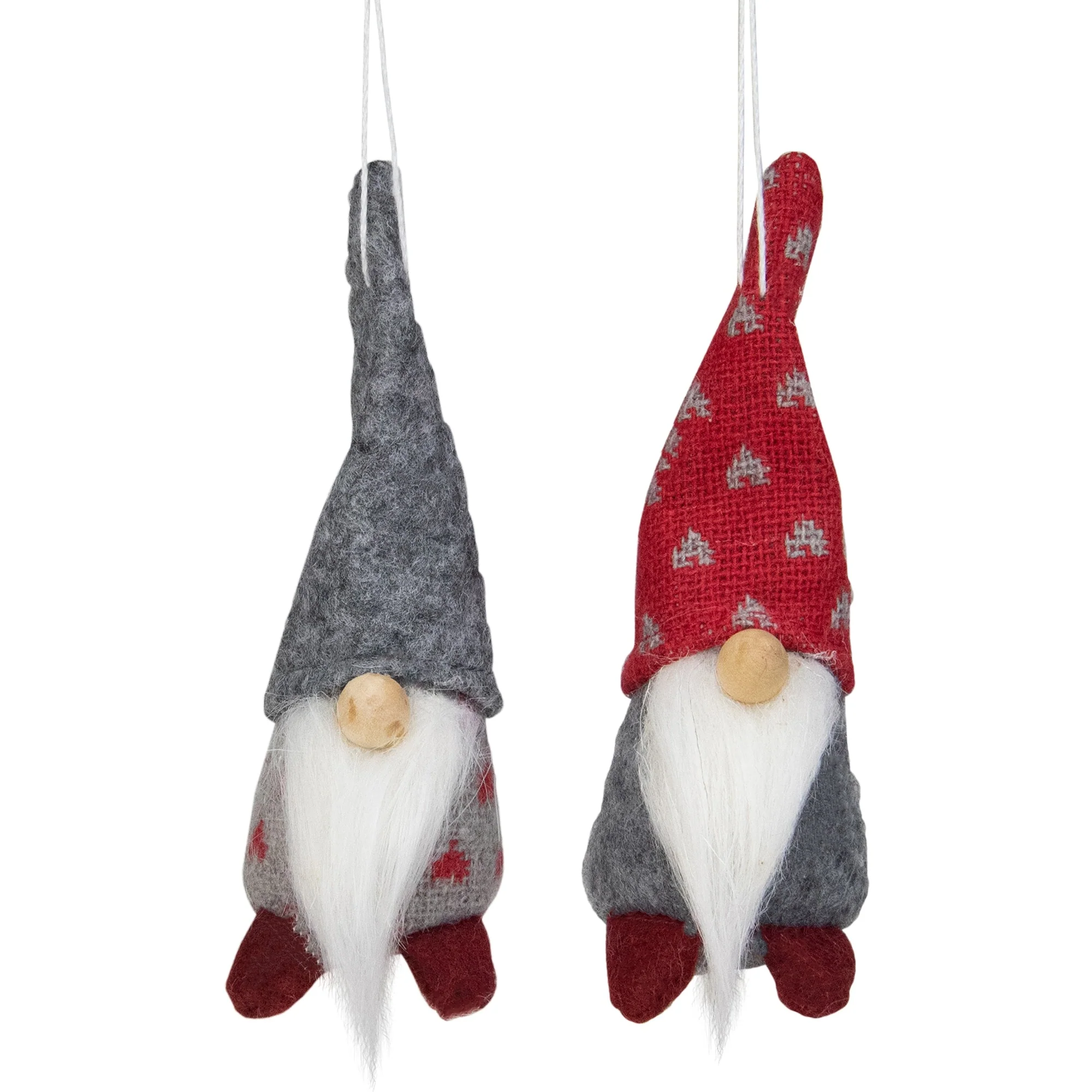 Santa Gnomes Christmas Ornaments - 4.25