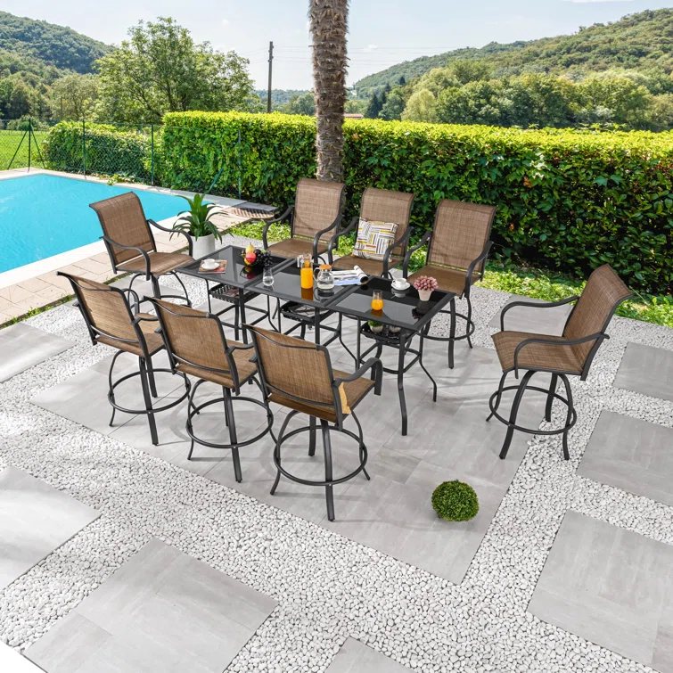 Motto Square 8 - Person Bar Height Dining Set