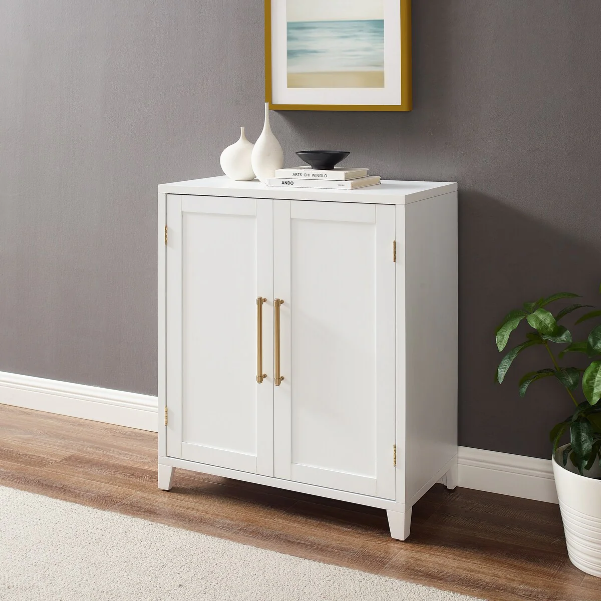 Crosley Roarke Stackable Kitchen Pantry Storage Cabinet
