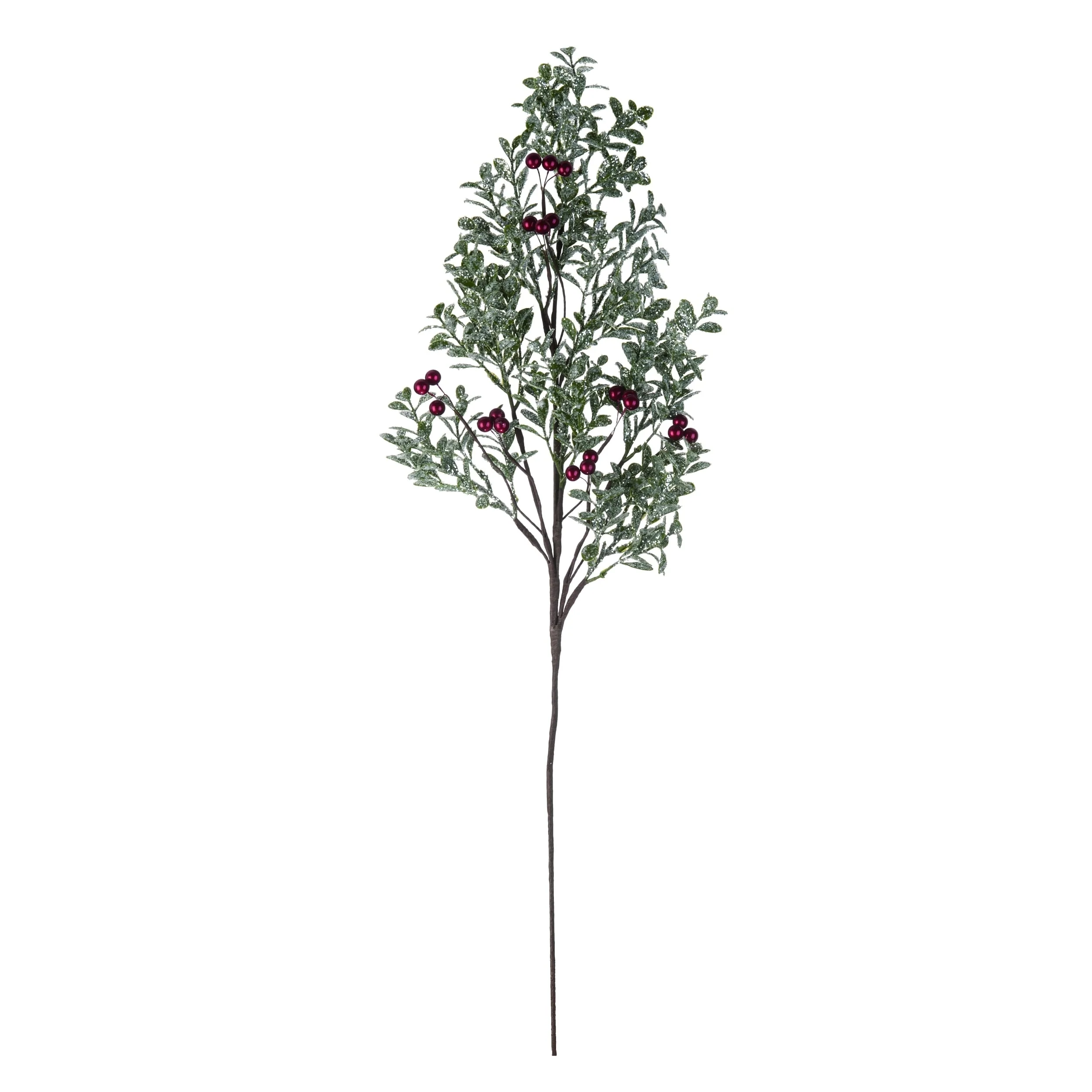 Transpac Artificial 28 in. Green Christmas Glitz Berry Spray