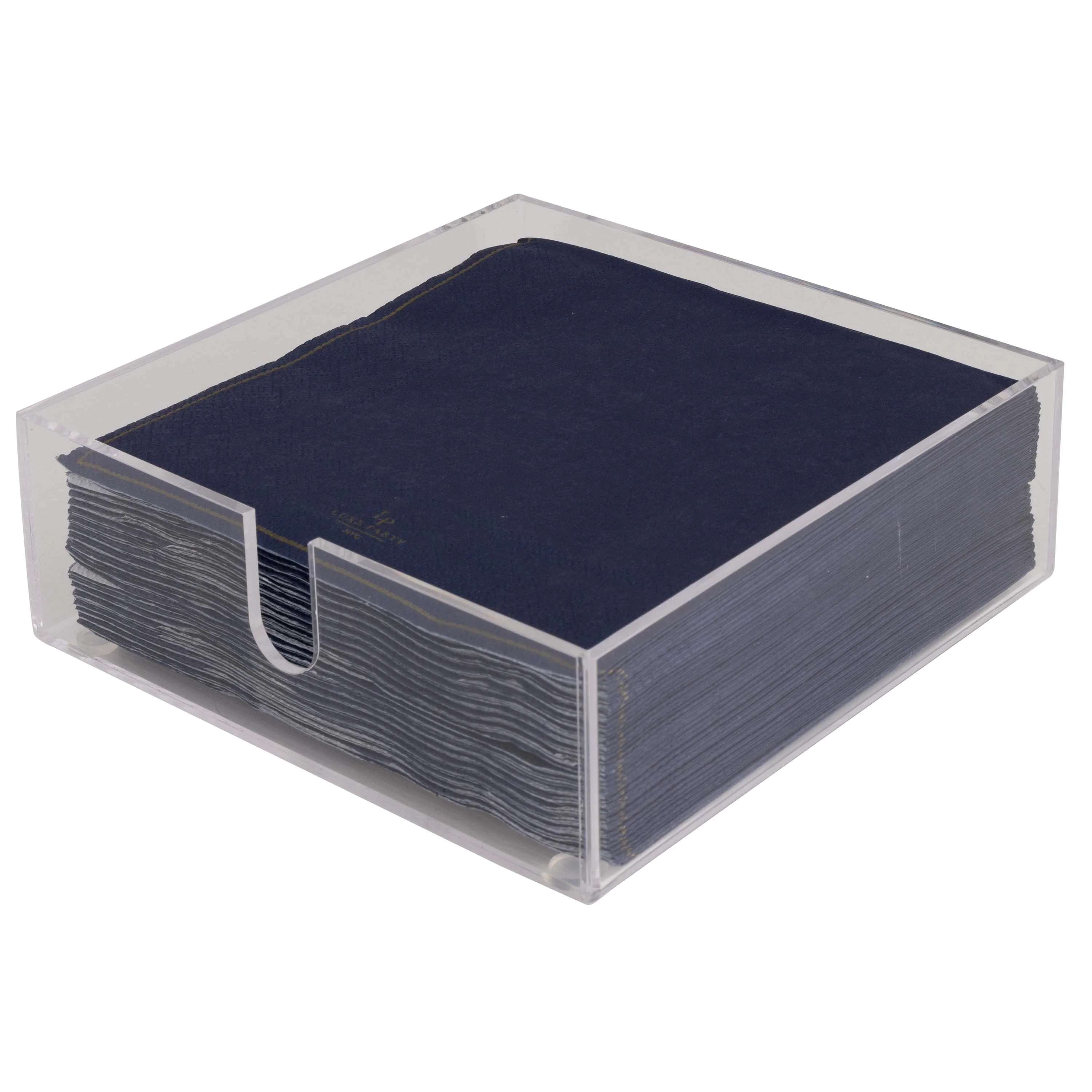 Luxe Party Acrylic Lunch Napkin Holder in Clear