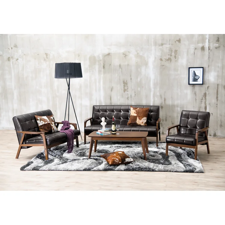 Unruh 63.75'' Faux Leather Loveseat