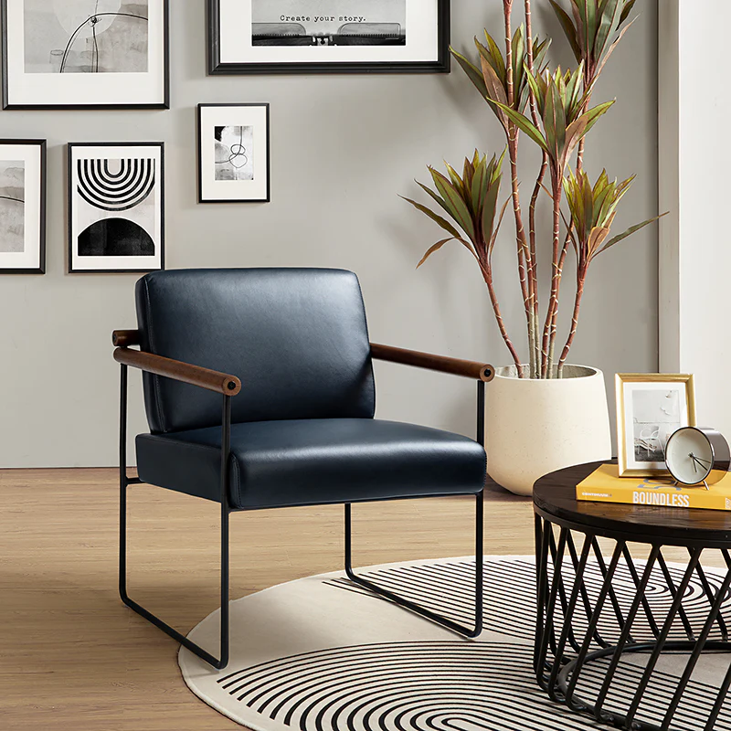 Edurne Armchair with Metal Leg
