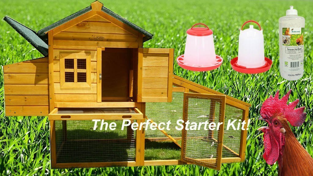 Starter Kit Combo – Coop – Feeder – Drinker + Red Mite Powder!