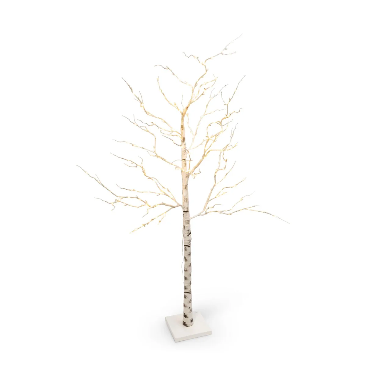 7 ft Tall Birch Tree with 250 Warm LED Lights - N/A