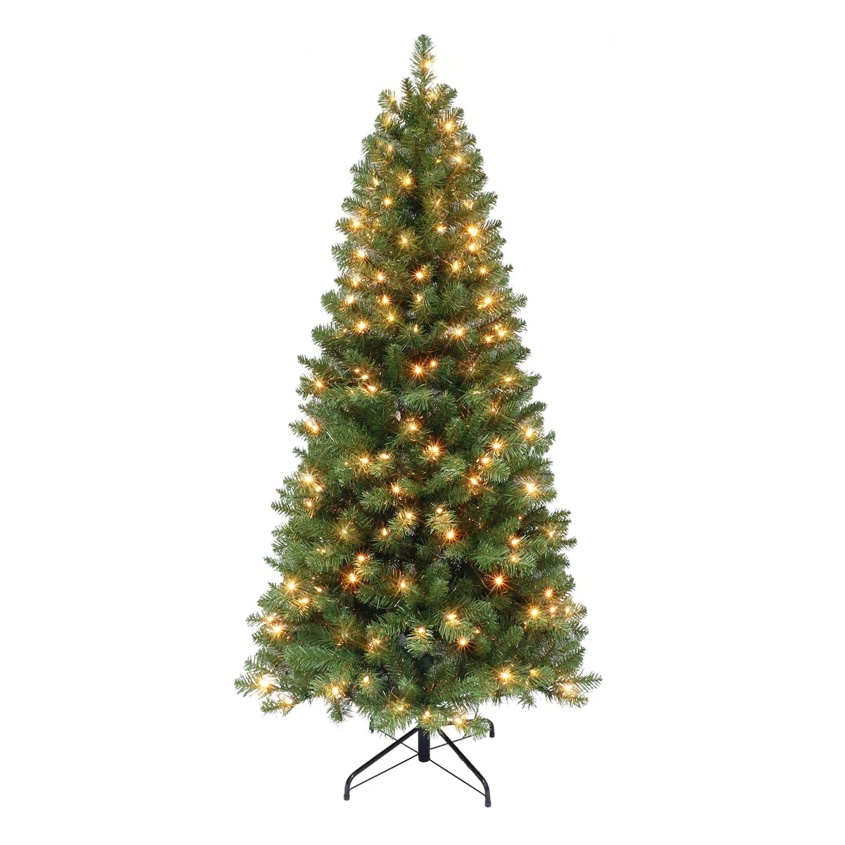 Puleo International 6 ft. Pre-lit Virginia Pine Tree