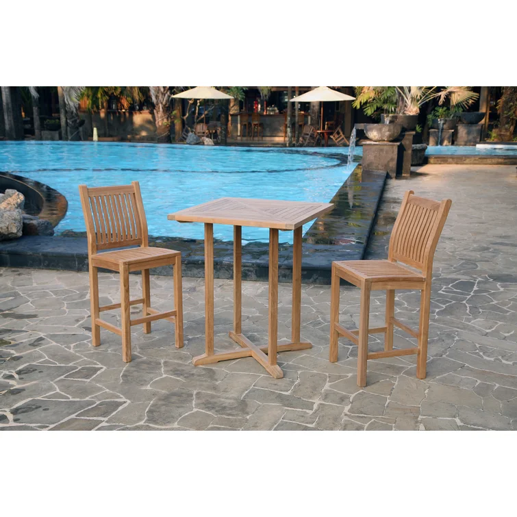 Jakarta 2 - Person Square Teak Outdoor Dining Set
