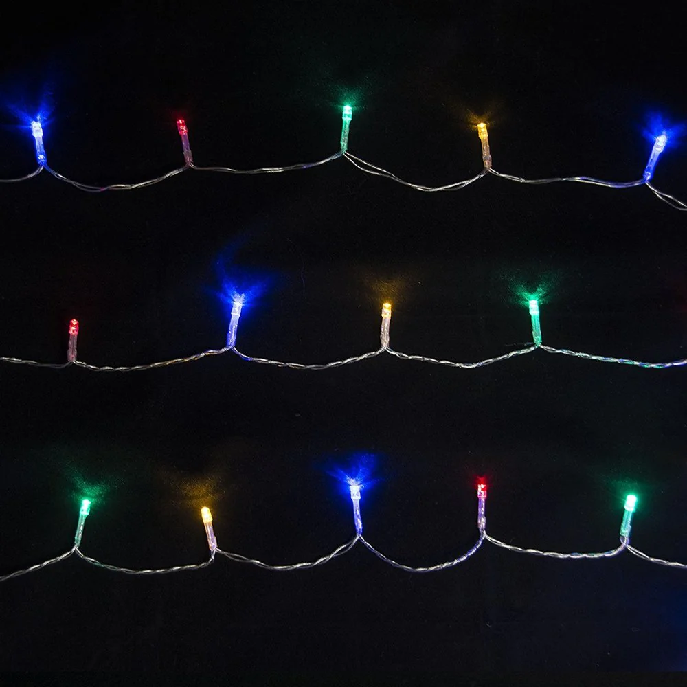 ALEKO 50 LED Battery Operated 19.5 feet Christmas Multicolor Lights