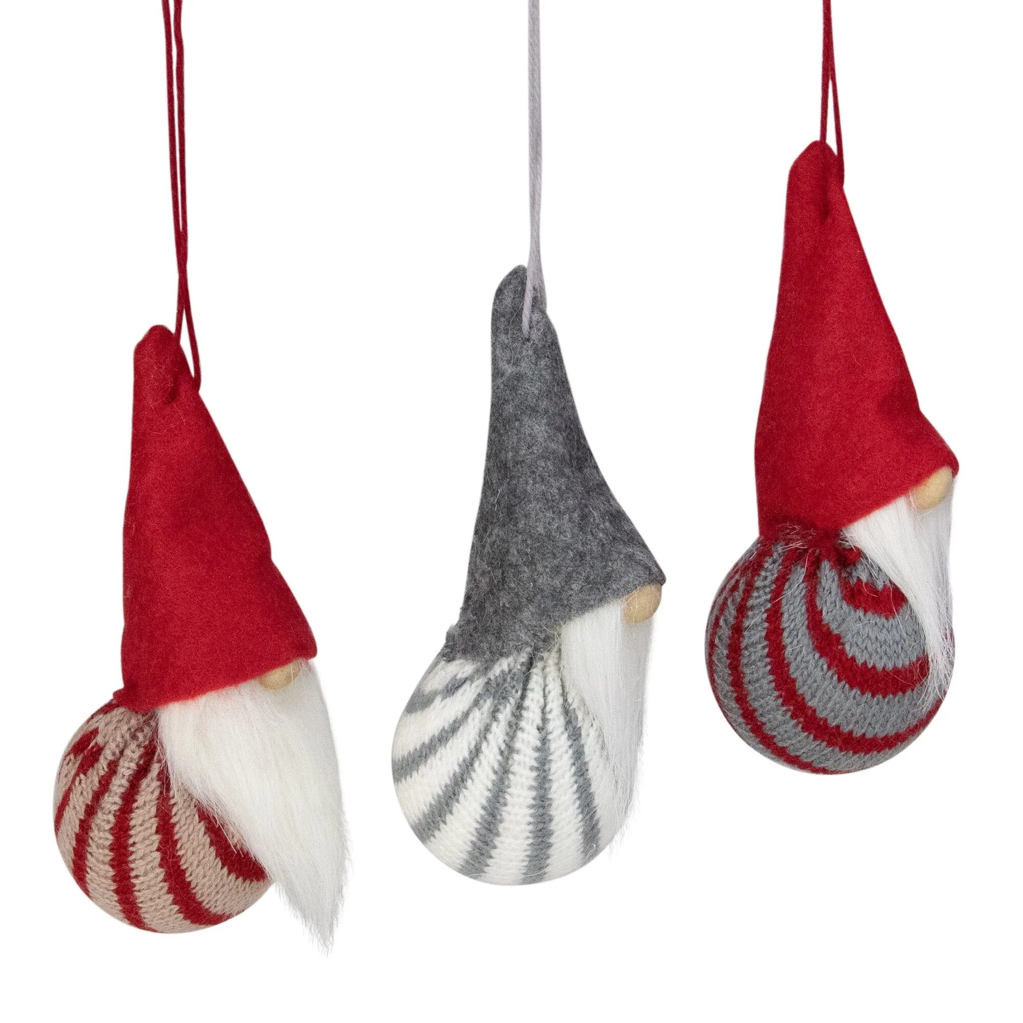 Santa Gnome Christmas Ornaments - 4.75