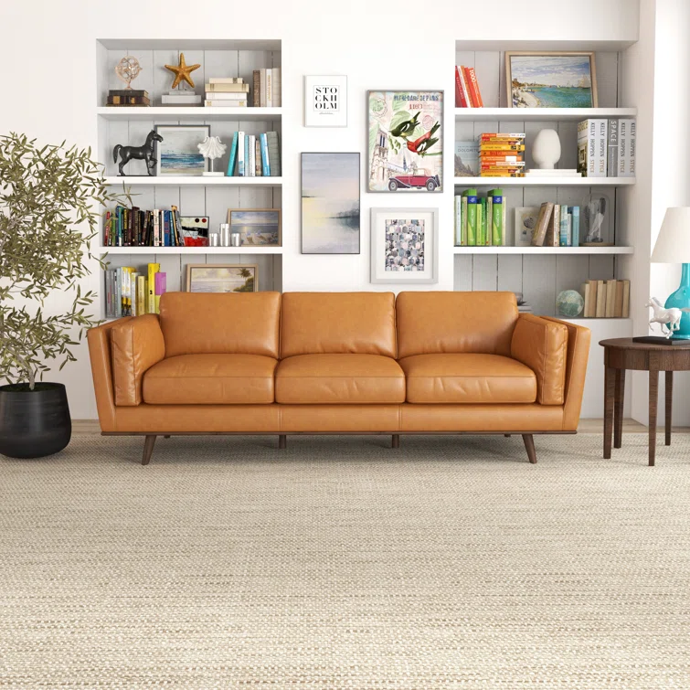 Calore 89'' Leather Sofa