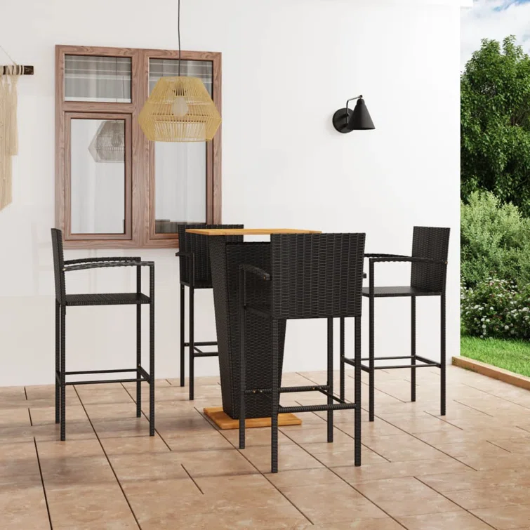 Enon 4 - Person Square Outdoor Dining Set