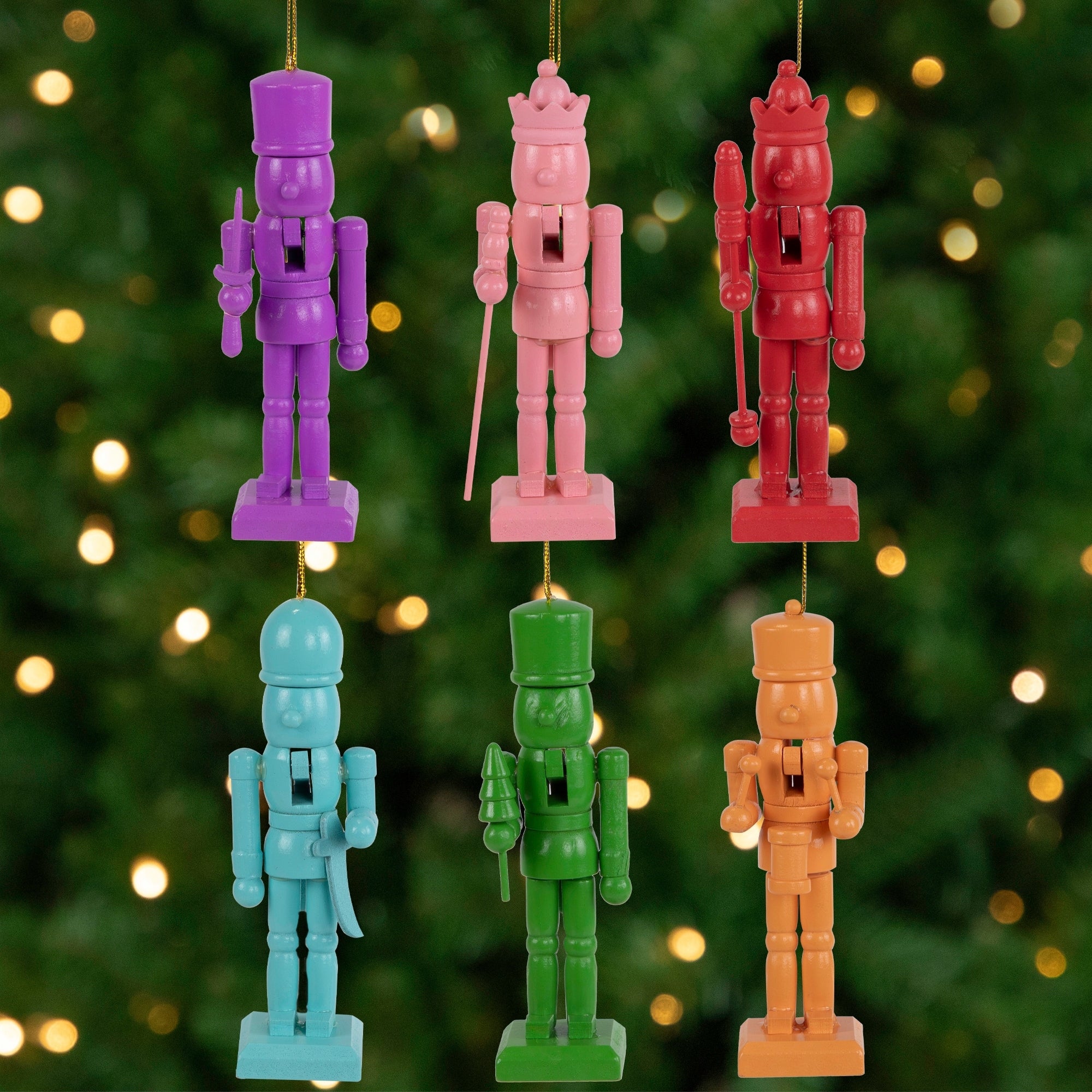 Nutcracker Wooden Christmas Ornaments - 5