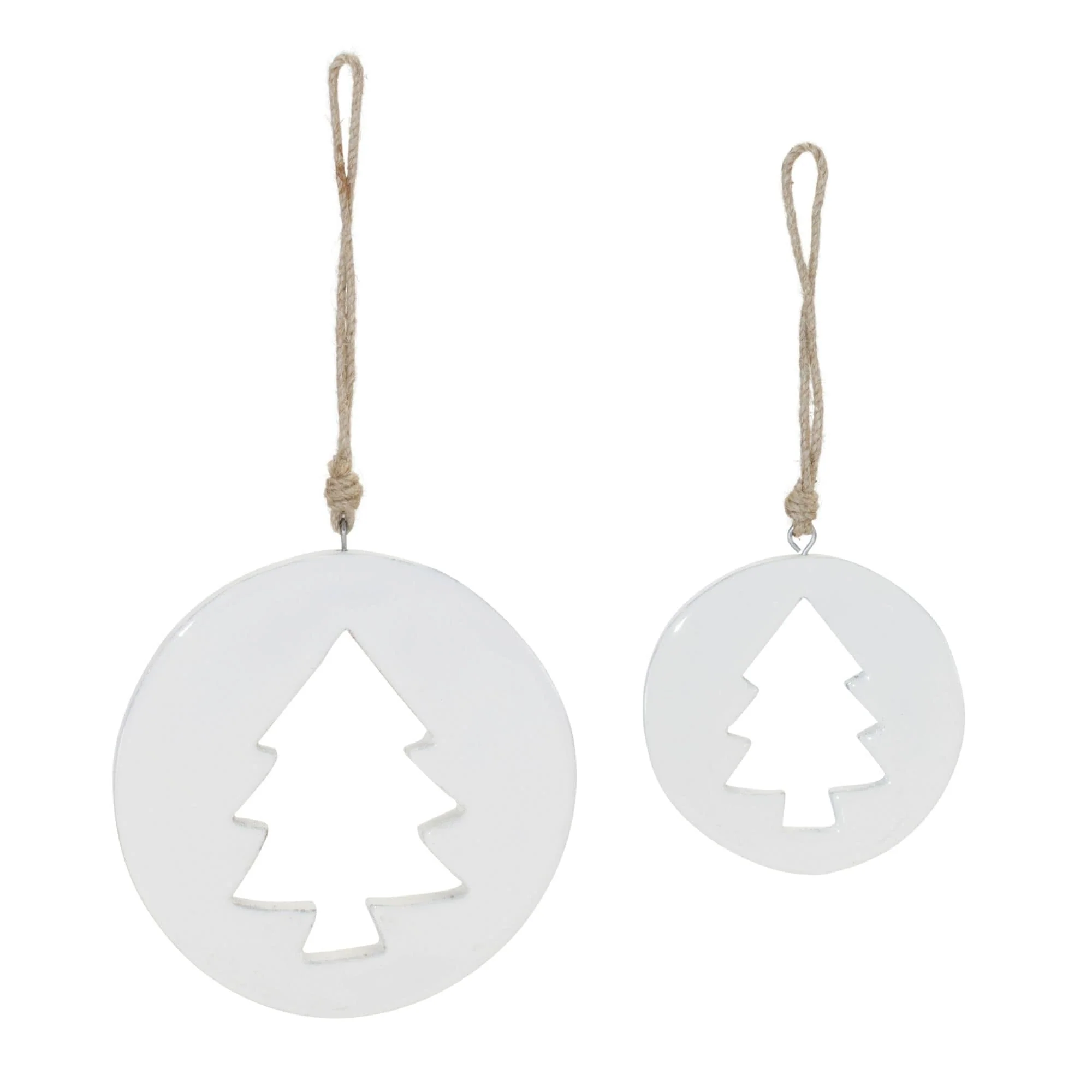 Cut-Out Wood Pine Tree Christmas Ornaments - 6