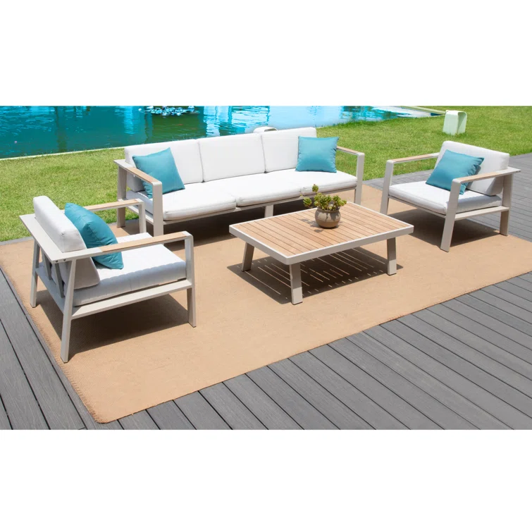 Nofi 5 - Person Outdoor Seating Group with Cushions