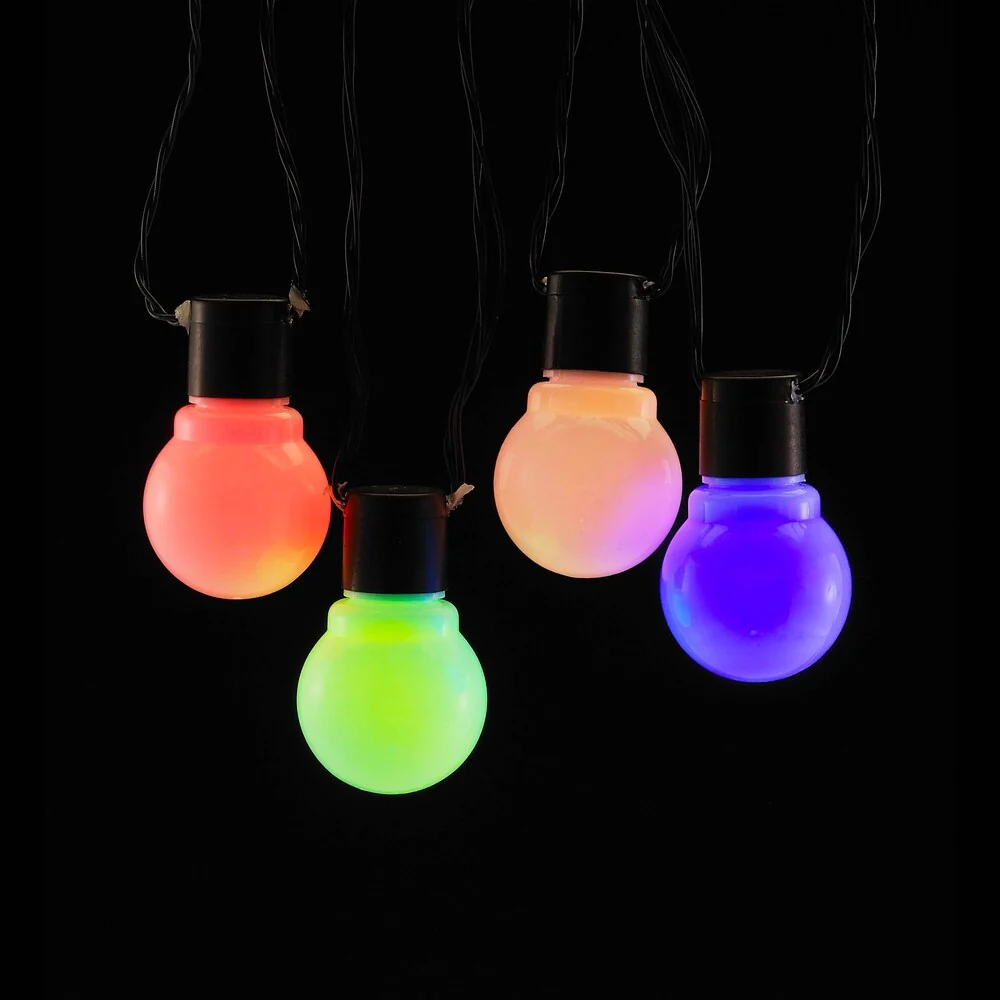 Kurt Adler 10 LED Old Time Party Light Set, Multicolor