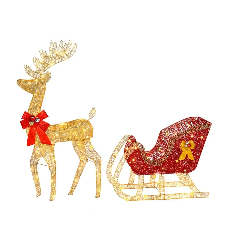 Patio Yard Garden Christmas Holiday Decoration with Lights